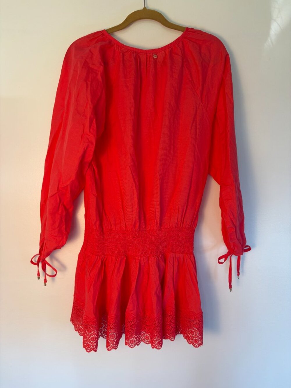 Victoria Secret Swim Coral Longsleeve Swimsuit Coverup - Picture 7 of 7